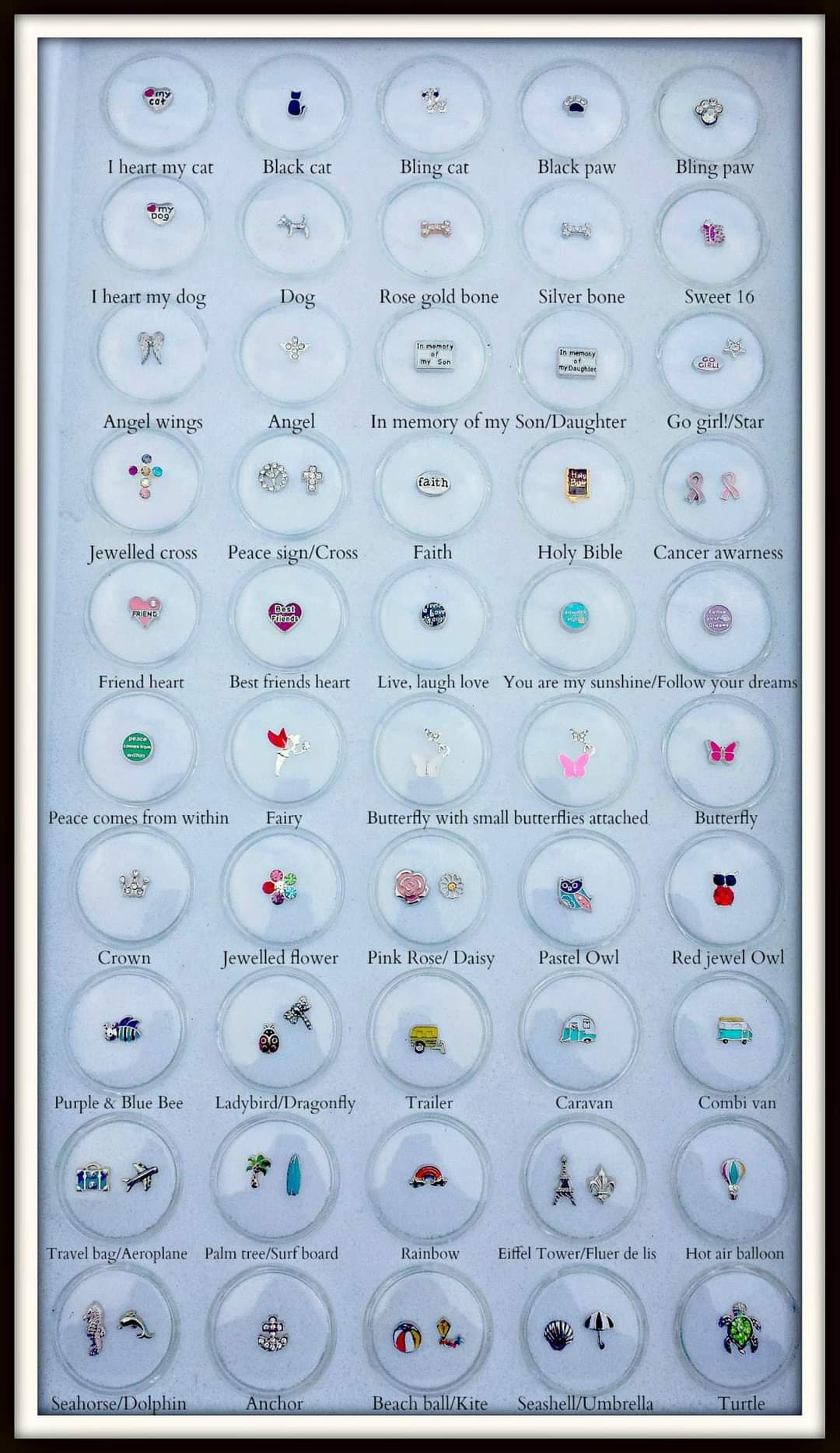 Glass Locket Keepsake Necklaces