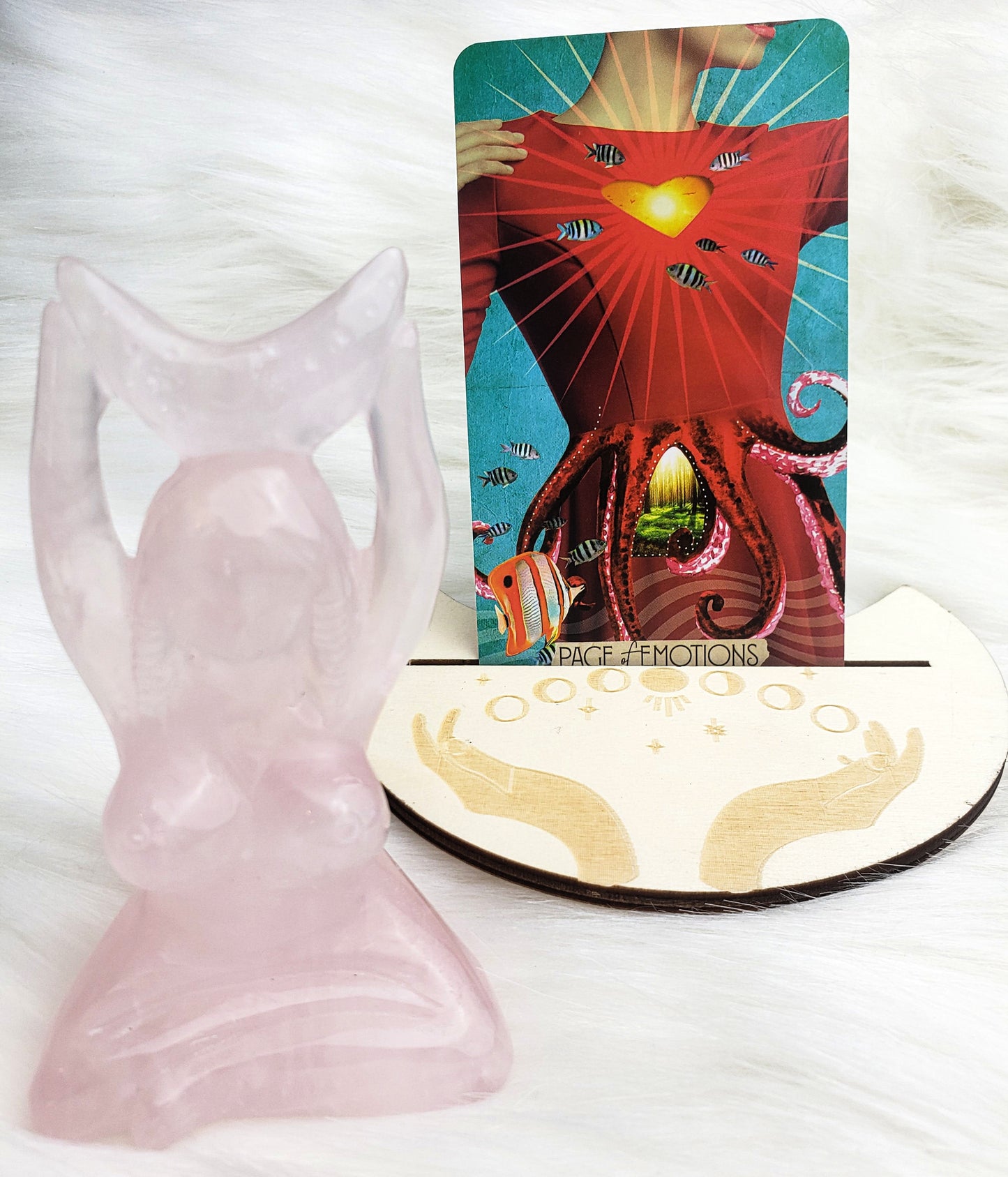 Rose Quartz Moon Goddess - Luna Love