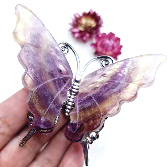 Rainbow Fluorite Butterfly - Freestanding