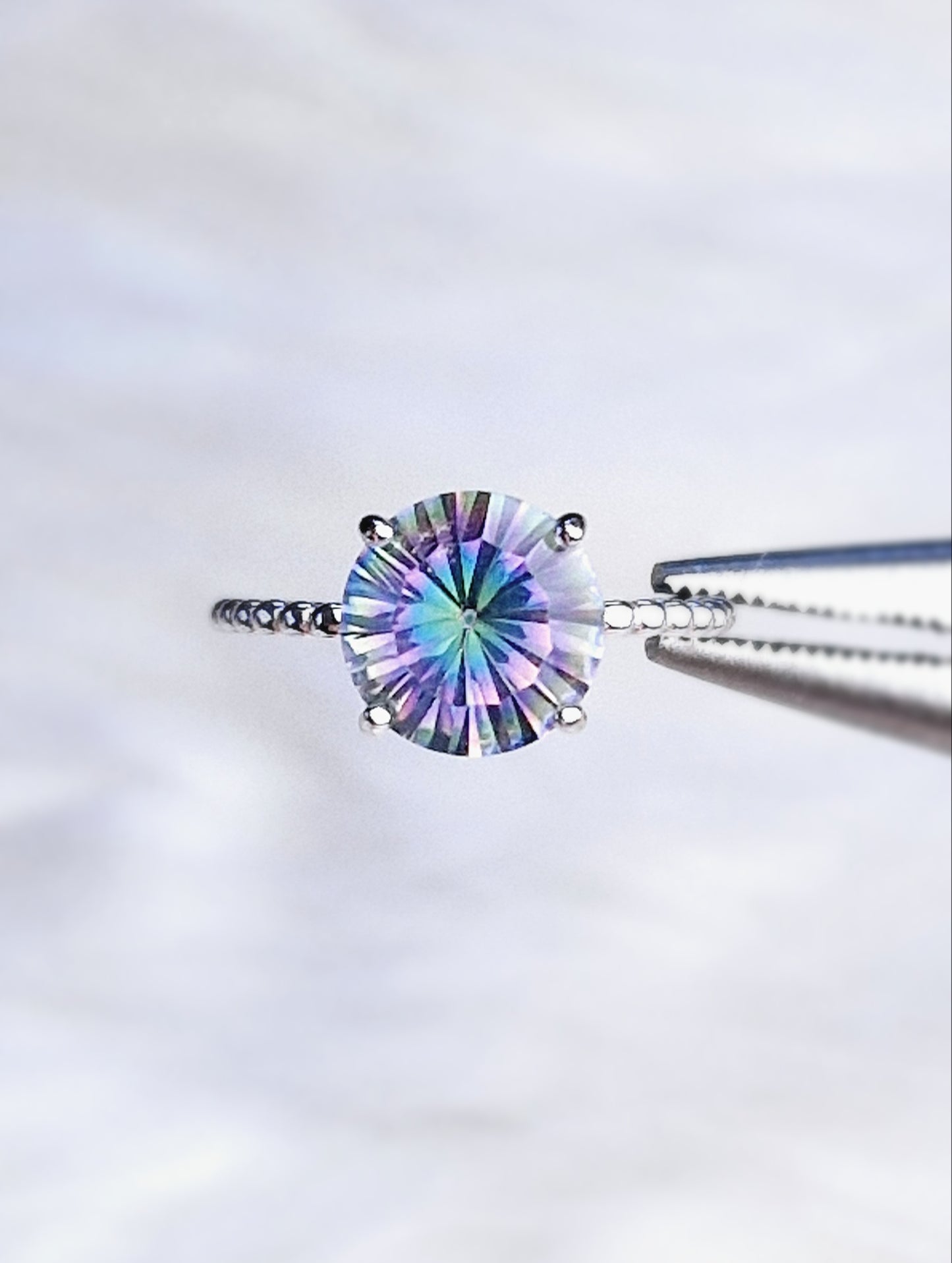 Natural Topaz/Mystic Topaz Ring - Sterling Silver