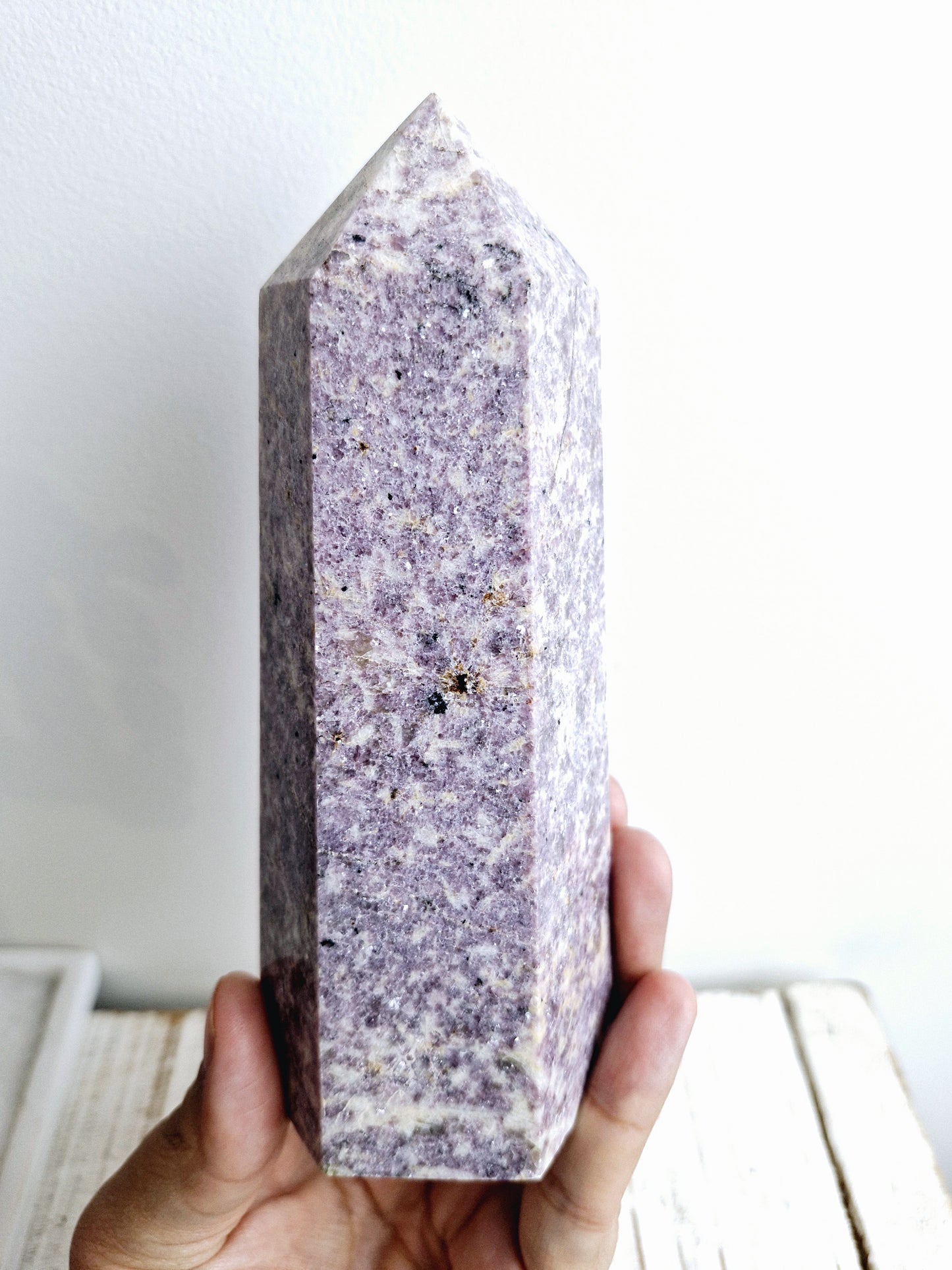 Lepidolite tower