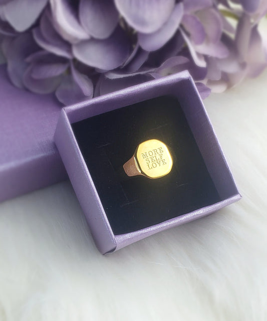 Affirmation Ring - More Self Love