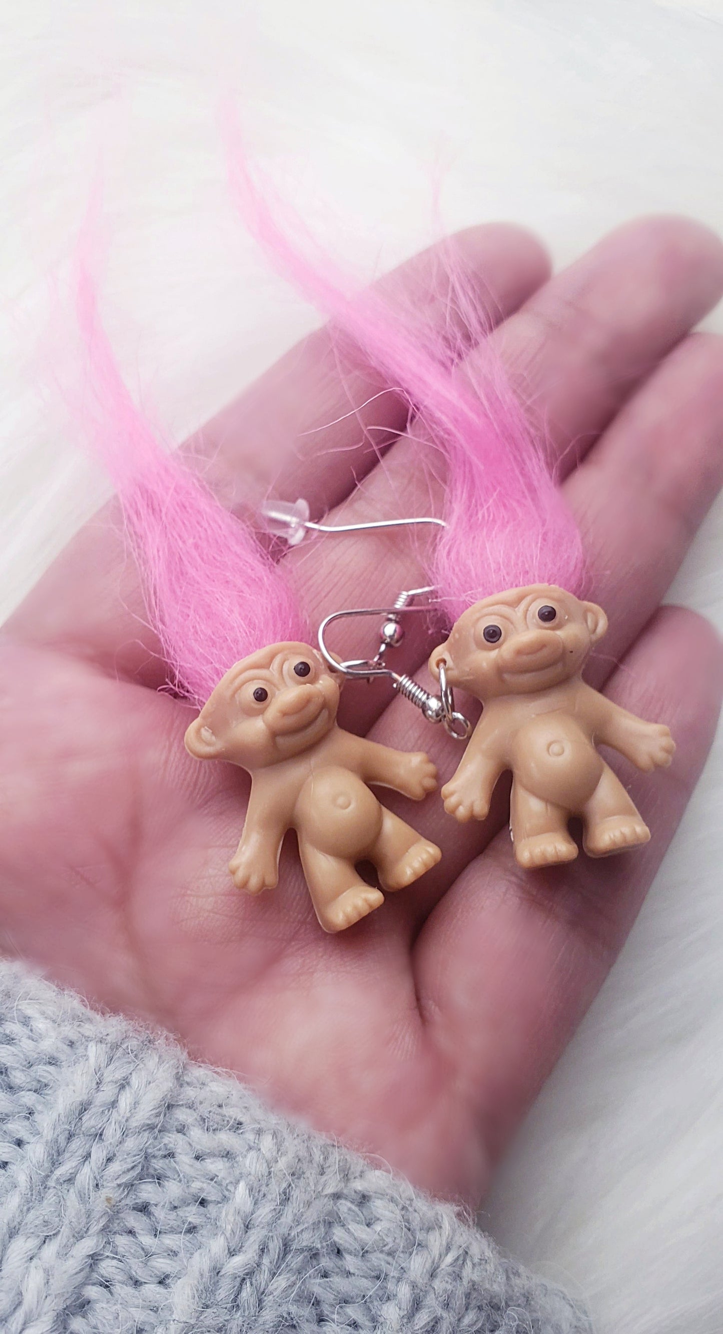 Pink Aragonite & Troll Box for Serenity & Joy