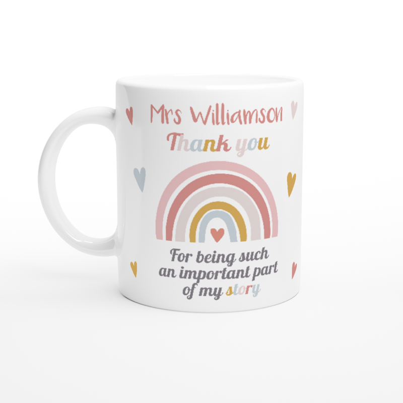 Personalised Teacher Appreciation Mugs