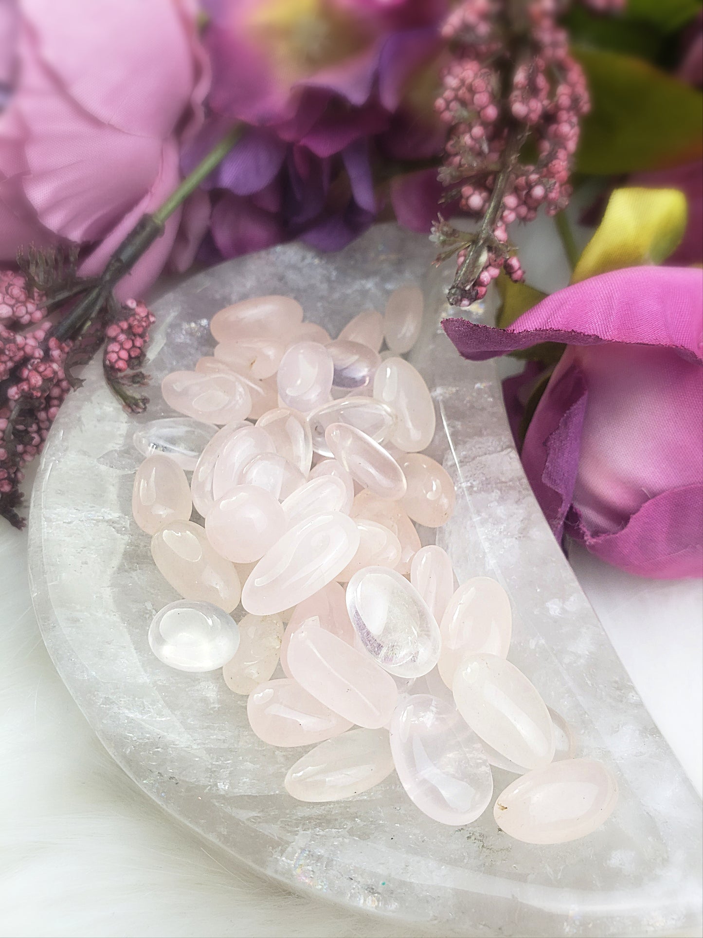 Light Pink Rose Quartz Chips