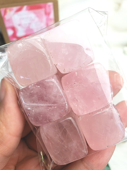 Crystal Ice Cubes - Rose Quartz