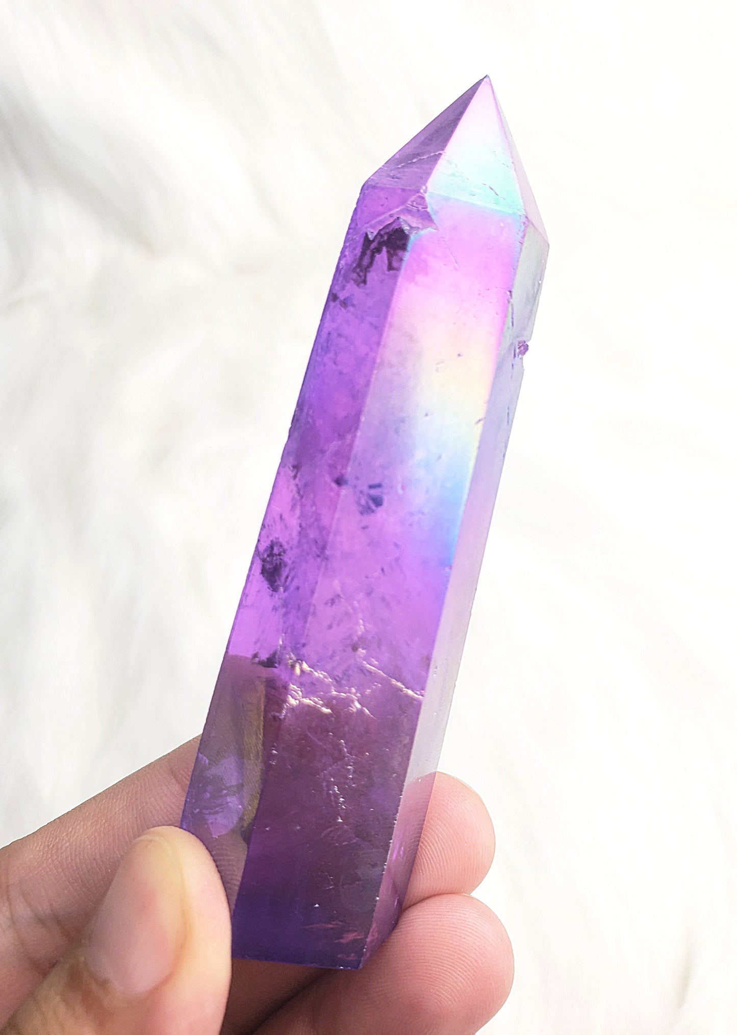 Purple Aura Quartz Points