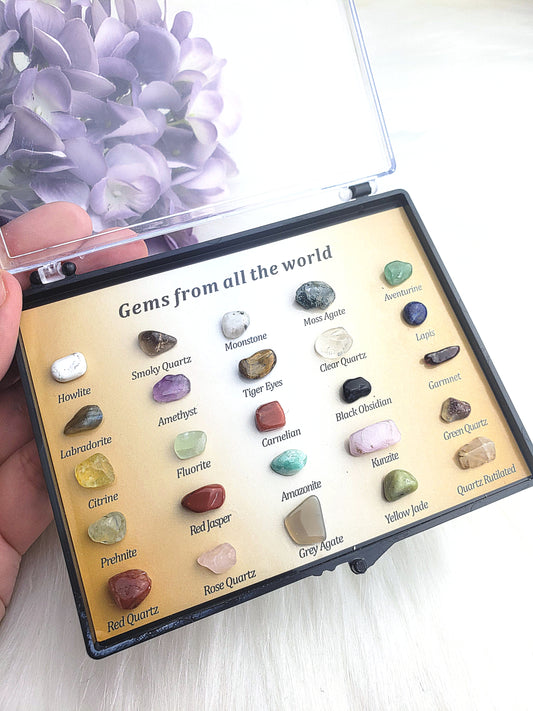 Crystal Gemstone Sampler Box