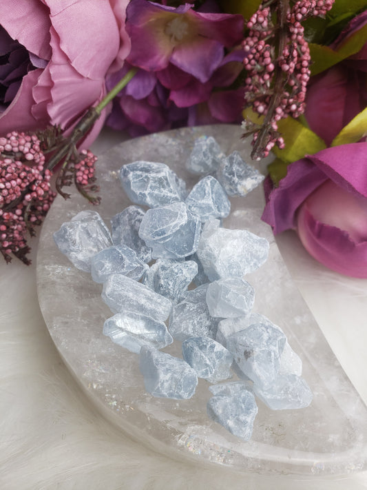 Raw Blue Calcite Chips/Chunks