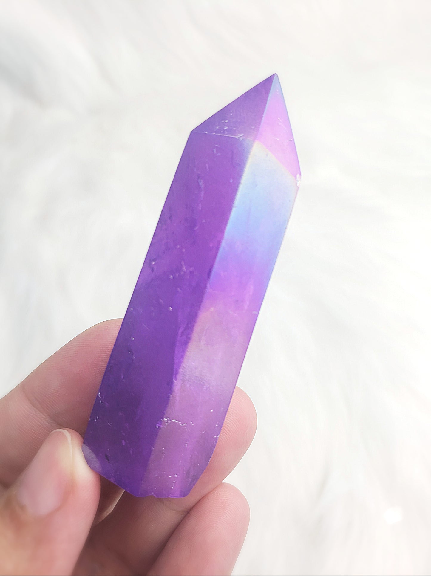 Purple Aura Quartz Points