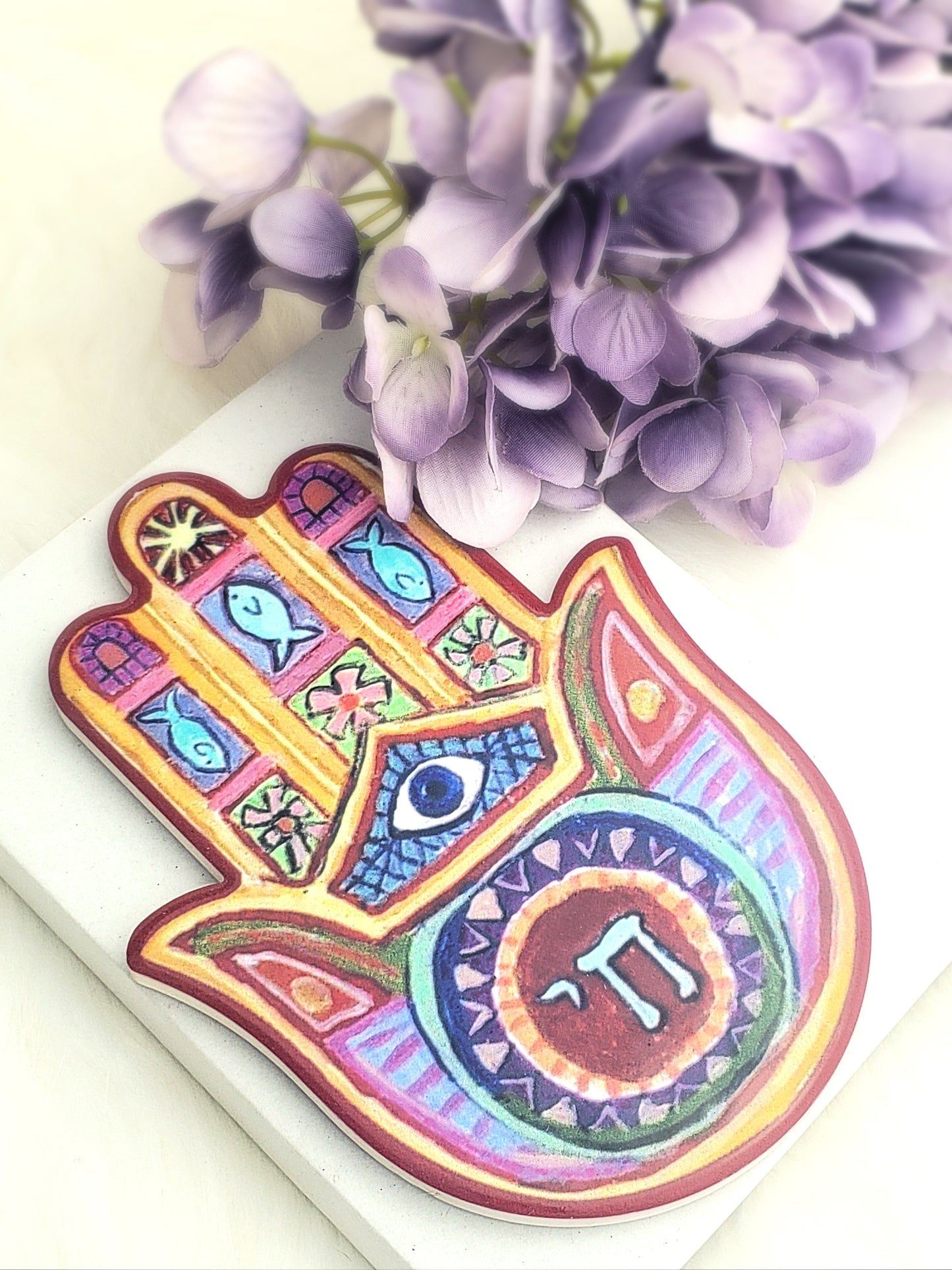 Hamsa Hand Ceramic Tiles