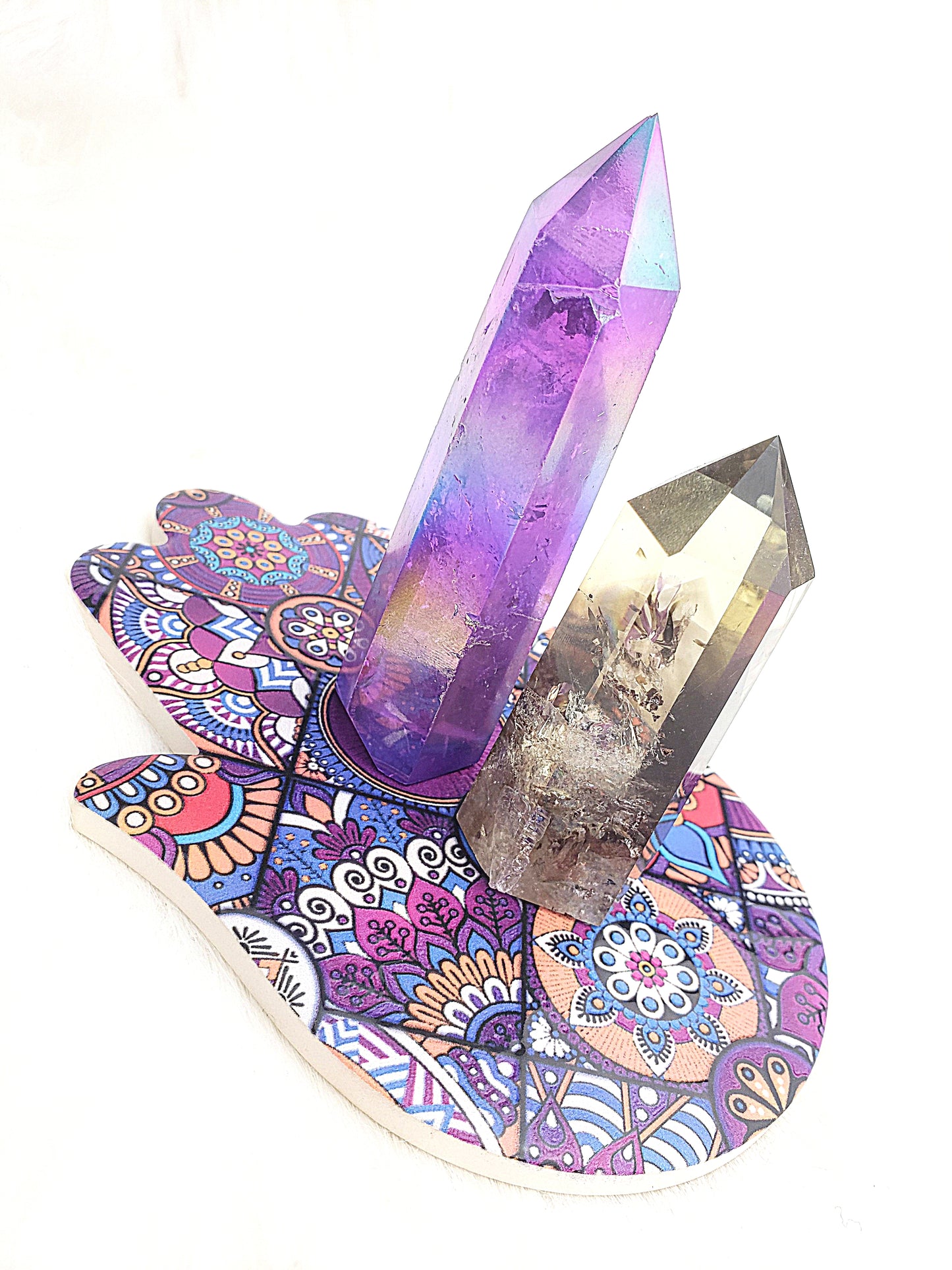 Purple Aura Quartz Points