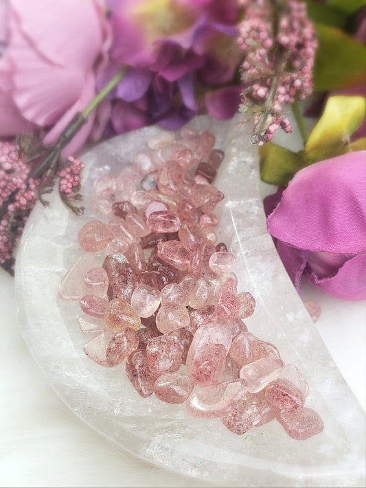 Strawberry Quartz Chips