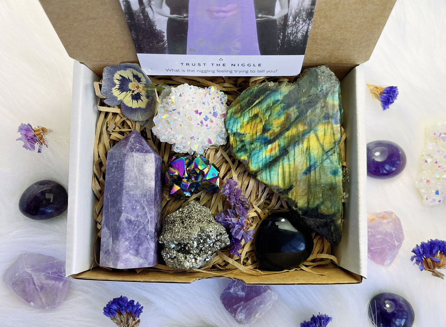 Intuited Crystal Giftbox - With free Crystal Cleansing Guide