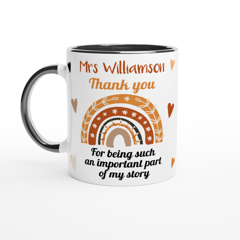 Personalised Teacher Appreciation Mugs