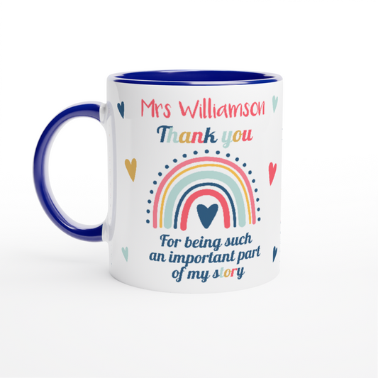 Personalised Teacher Appreciation Mugs