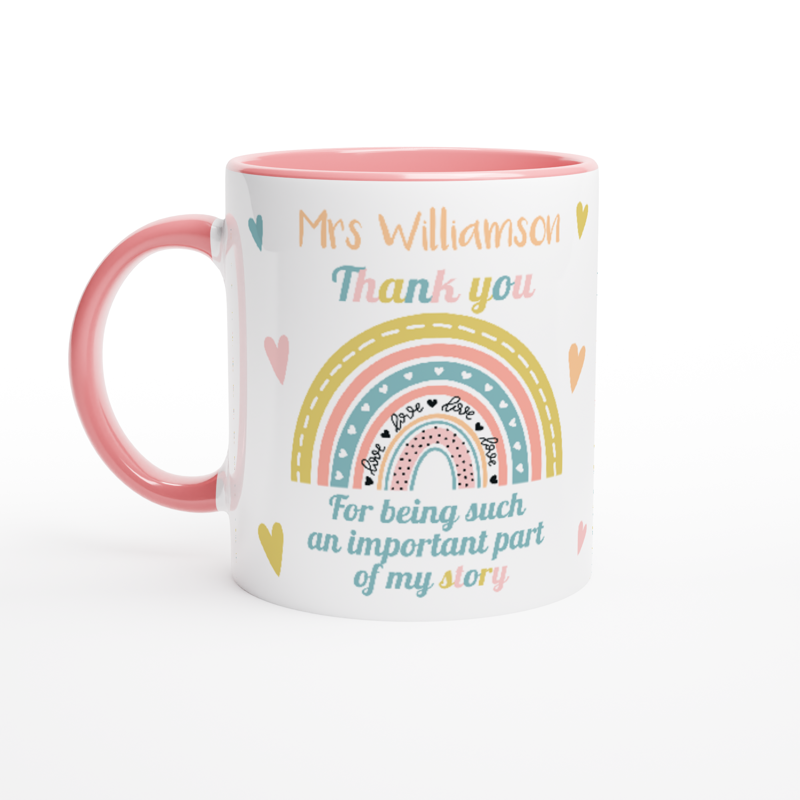 Personalised Teacher Appreciation Mugs