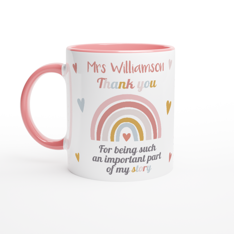 Personalised Teacher Appreciation Mugs