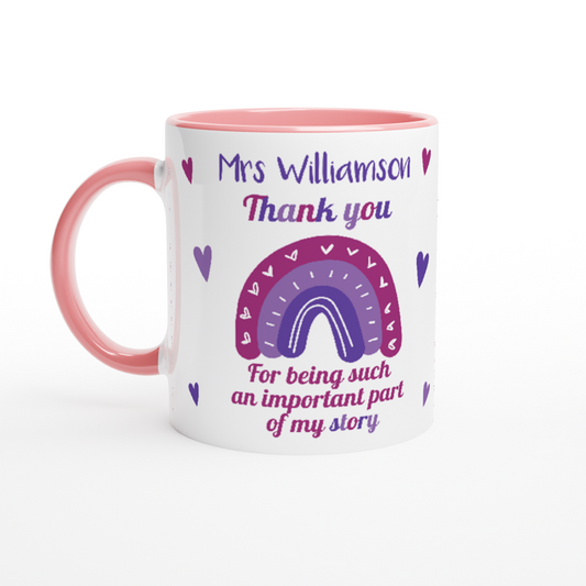 Personalised Teacher Appreciation Mugs